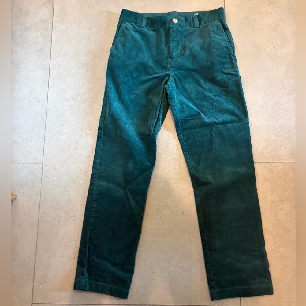 Vineyard Vines boys Green Corduroy Pants